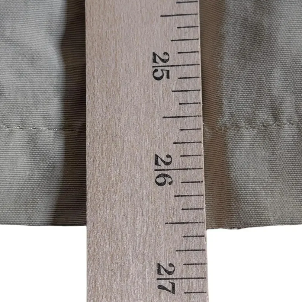 Lands' End Jacket Mens Large 14-16 Tan‎ Khaki Zip Front Button Placket Pockets